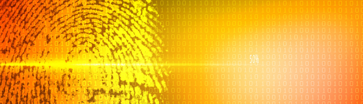 Fingerprint-orange-background-color